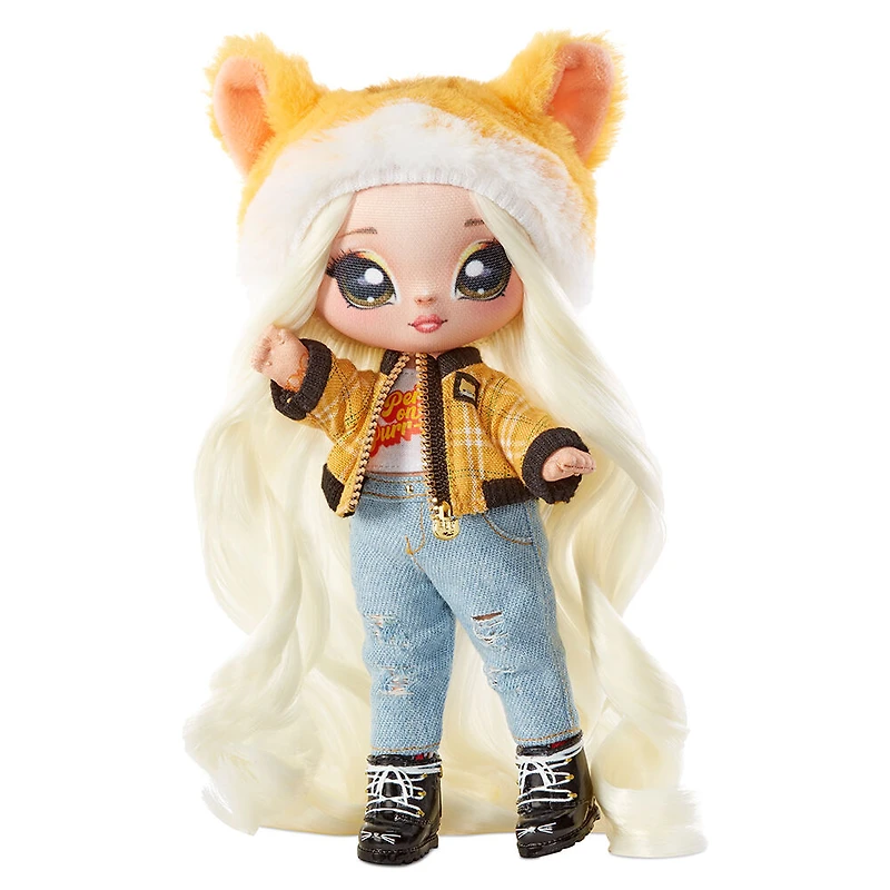 Na Na Na Surprise série Glam 2, Tabitha Nekota : poupée-mannequin de 19 cm (7,5 po) patriote inspirée d'un chat tigré