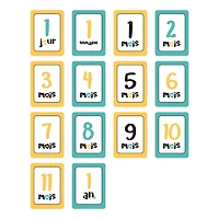 Lulujo - Mon Petit Coeur Milestone Blanket - French Edition