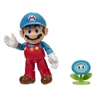 M2 - Figures 4 pouces du MONDE DE NINTENDO - Mario avec fleur de glace VAGUE 23