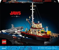 LEGO Ideas Jaws Building Set, Shark Toy, Diorama Kit for Adults, Includes the Orca Boat, 21350