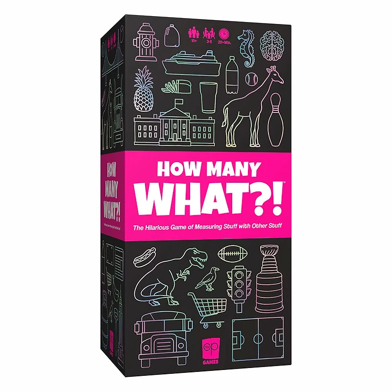 USAopoly How Many What?! jeu de plateau - Édition anglaise