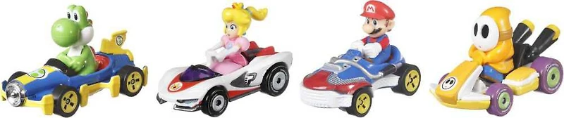 Hot Wheels Mariokart Vehicle 4 Pack