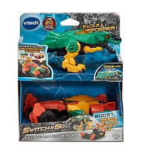 VTech Switch & Go Boost Flex le T-Rex + Voiture Racer - Édition française