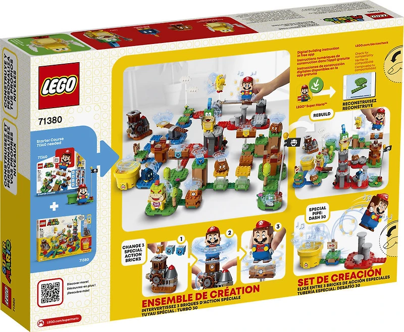 LEGO Super Mario Set de créateur Invente ton aventure 71380 (366 pièces)