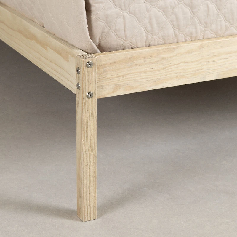 Sweedi Lit en bois Simple Bois naturel