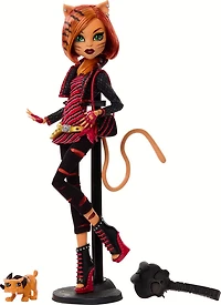 Monster High Boo-riginal Creeproduction Toralei Doll with Diary, Doll Stand and Pet