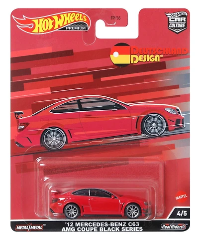Hot Wheels - Car Culture - Véhicules Circuit Legends - Mercedes Benz C63 Coupe Black Series