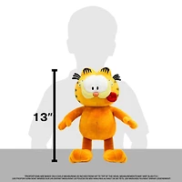 Garfield en peluche version classique- expression avec grimace - moyenne