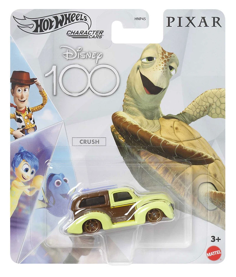 Hot Wheels Disney 100 Finding Nemo Crush Character Car, 1:64 Scale