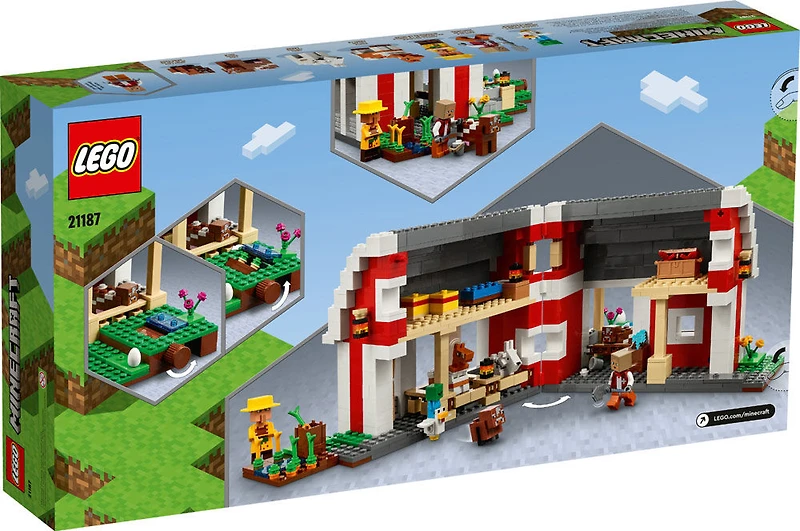 LEGO Minecraft La grange rouge 21187 Ensemble de construction (799 pièces)