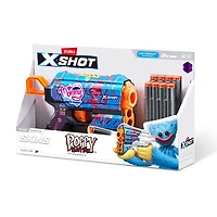 Pisolet Flux XSHOT Skins - Décoration Poppy Playtime (8 Fléchettes) par ZURU