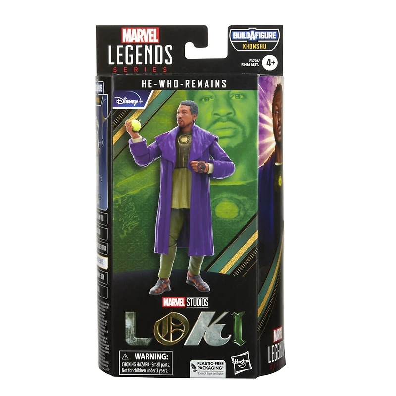 Marvel Legends Series, série Loki, figurine de collection He-Who-Remains de 15 cm MCU Disney+, 1 accessoire et 1 pièce Build-a-Figure