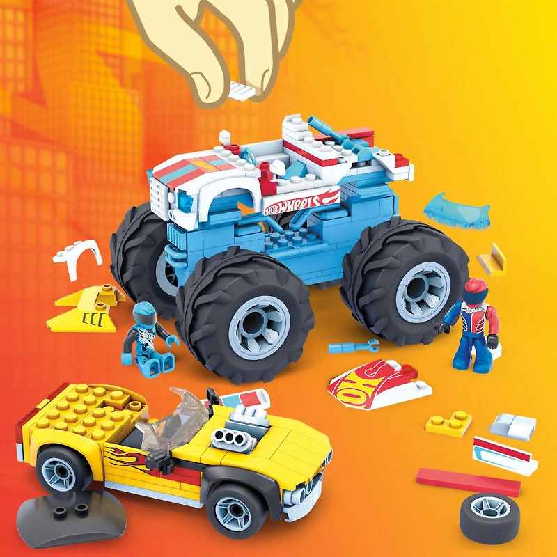 Mega Construx - Hot Wheels Rodger Dodger et Hot Wheels Racing