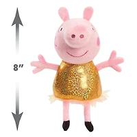 Peluche à Grains Peppa Pig de 20 cm (8 pouces) Hollywood Peppa, Petit Animal en Peluche Très Doux A Câliner