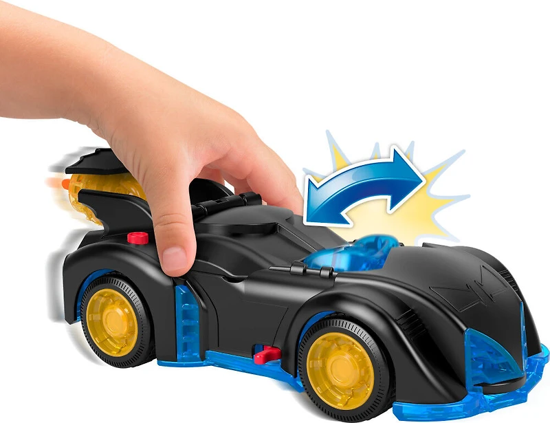 Imaginext - DC Super Friends - Batmobile Vibrations et Rotation, fig.