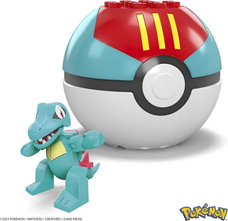 Coffret de construction Kaiminus Pokémon MEGA avec 30 pièces et Pokéball