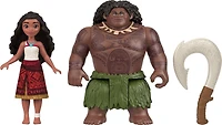 Disney Moana 2 Moana & Maui Ocean Adventures 2-Pack Small Dolls & Accessory Set