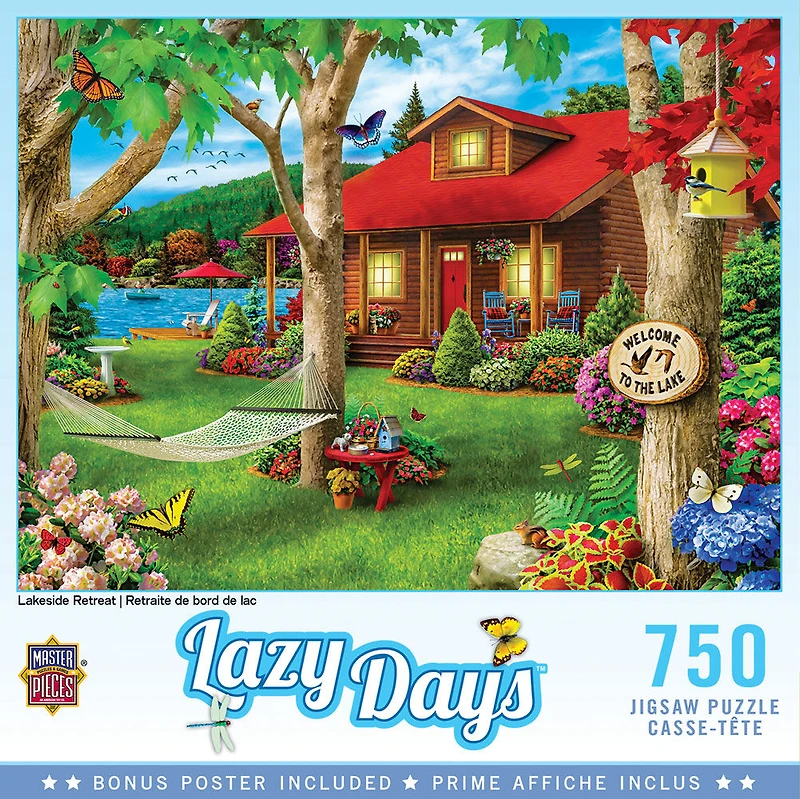 Casse-Tête De "Lazy Days" 750PC - "Lakeside Retreat"
