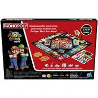 Monopoly : éditon film Super Mario Bros., jeu de plateau pour enfants, inclut pion Bowser
