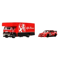 Hot Wheels-Team Transport-Voiture de course et camion de transport