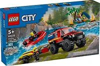 LEGO City 4x4 Fire Truck with Rescue Boat Toy 60412