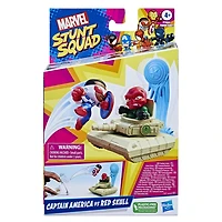 Marvel Stunt Squad, Captain America contre Red Skull, coffret de figurines de 3,5 cm