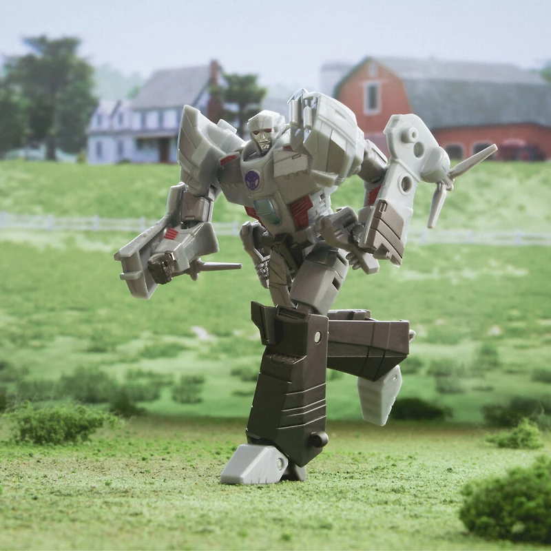 Transformers EarthSpark, figurine Megatron classe Deluxe de 12,5 cm, jouet robot pour enfants