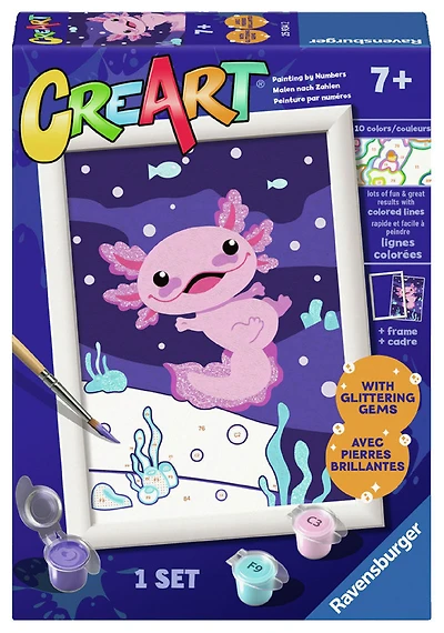 CreArt RNA Axolotl - Peinture par numéros