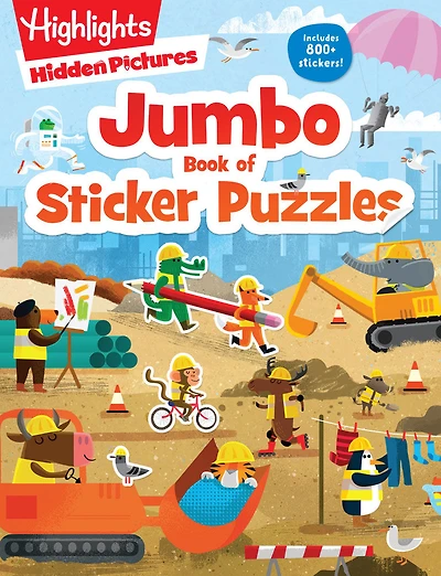 Jumbo Book of Sticker Puzzles - Édition anglaise