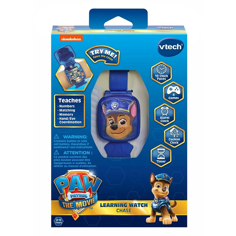 VTech PAW Patrol: Pat Patrouille Le Film - La montre-jeu interactive de Chase