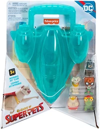 Fisher-Price DC League of Super-Pets Invisible Jet Case with Figures