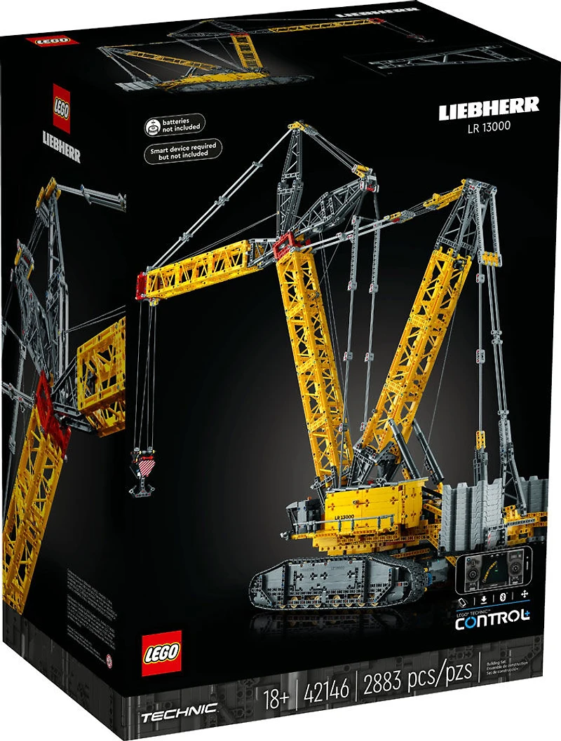 LEGO Technic La grue sur chenilles Liebherr LR 13000 42146 Ensemble de construction (2883 pièces)