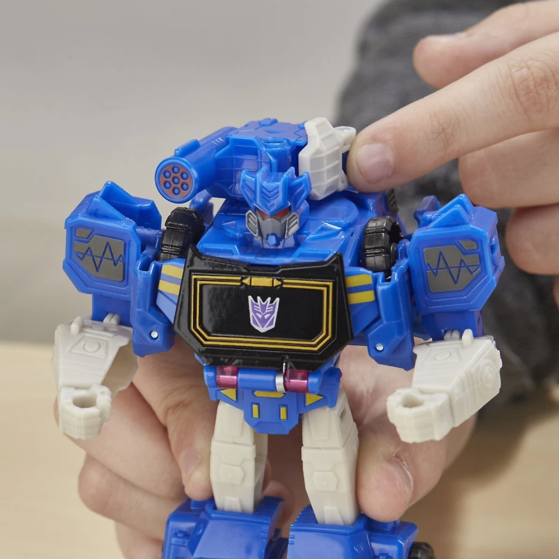 Transformers Cyberverse Action Attackers: Warrior Class Soundwave Action Figure Toy