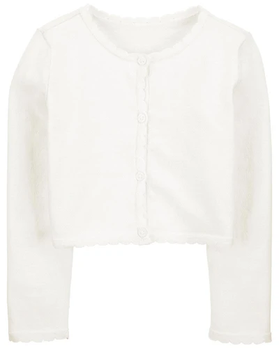 Carter's Button Front Cardigan Ivory