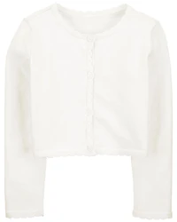 Carter's Button Front Cardigan Ivory