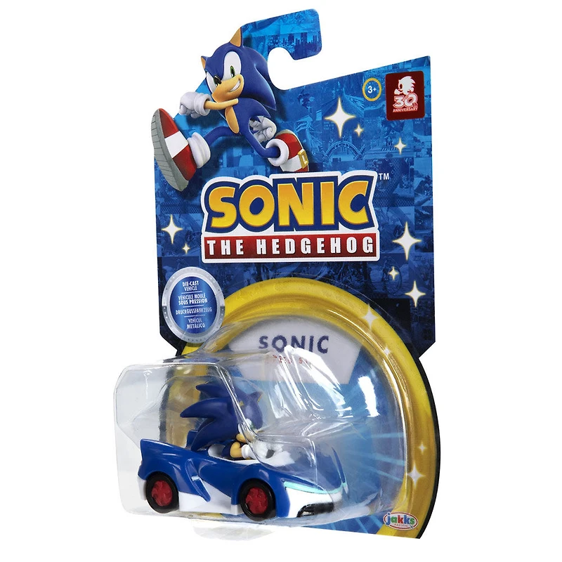  Véhicule Sonic moulé 1:64 - Sonic