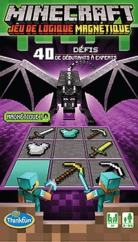 Thinkfun - Jeu de voyage magnétique Minecraft - Édition française