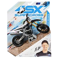 Supercross, Authentic Shane McElrath 1:10 Scale Collector Die-Cast Toy Motorcycle Replica with Display Stand