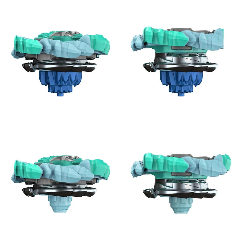 Beyblade Burst QuadDrive, Pack de 2 toupies de compétition Magma Roktavor R7 et Gilded Balderov B7