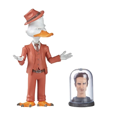 Marvel Legends Series, série What If, figurine de collection Howard The Duck de 15 cm MCU Disney+, 2 accessoires et 1 pièce Build-a-Figure