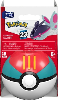 MEGA  Pokémon  Figurine articulée  Écayon, Pokéball (18pièces)