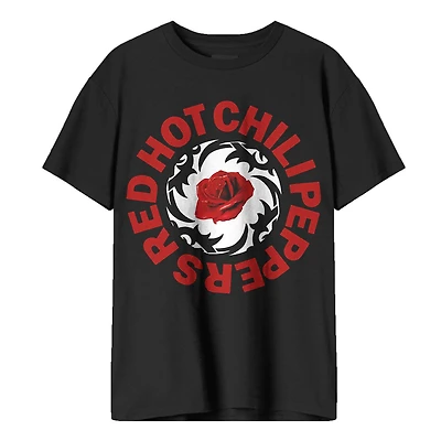 Red Hot Chili Peppers-Rose- Black T-Shirt