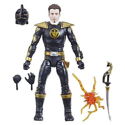 Power Rangers Lightning Collection, Dino Tonnerre Ranger Noir, figurine articulée premium de 15 cm de collection