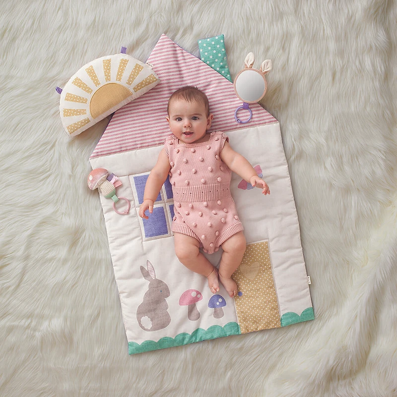 Ritzy Tummy Time Mat Pastel