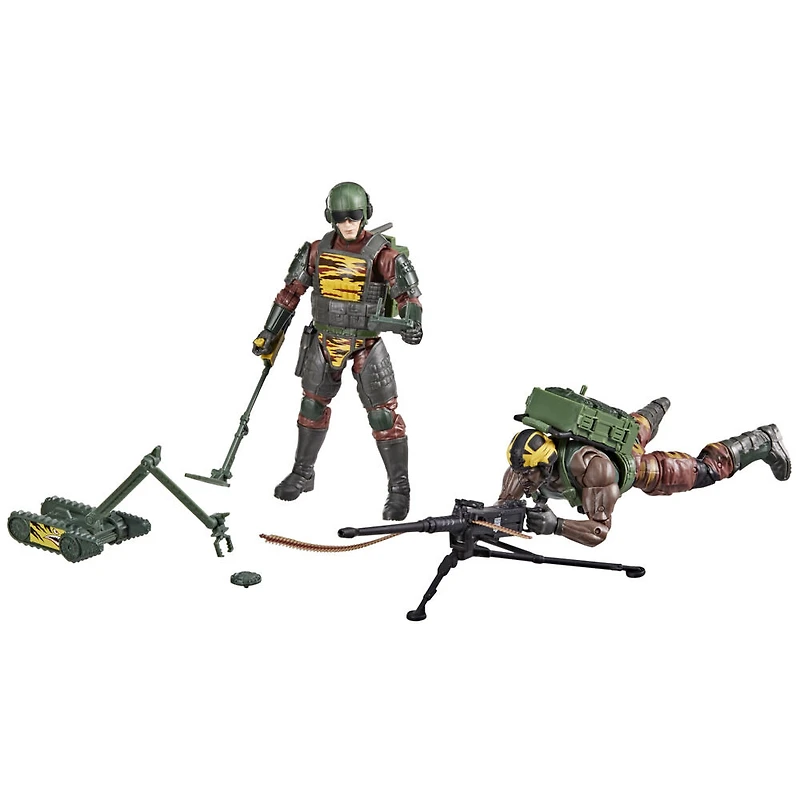 G.I. Joe Classified Series 126, Tiger Force Roadblock et Tripwire avec M.A.C.L.E.O.D., figurines articulées