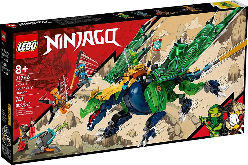LEGO NINJAGO Lloyd's Legendary Dragon 71766 Building Kit (747 Pieces)