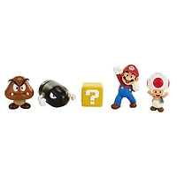 Ensemble de diorama de 5 Figurines de 2,5 pouces Mario Plaine du grand chêne de Nintendo
