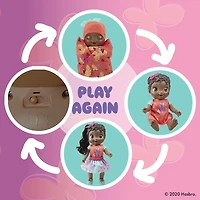 Baby Alive Baby Grows Up (Sweet) - Sweet Blossom, Growing and Talking Baby Doll Toy - English Edition