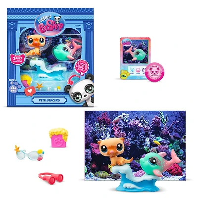 Littlest Pet Shop Petfluencers Aquarium Shell-Fie - Notre exclusivité