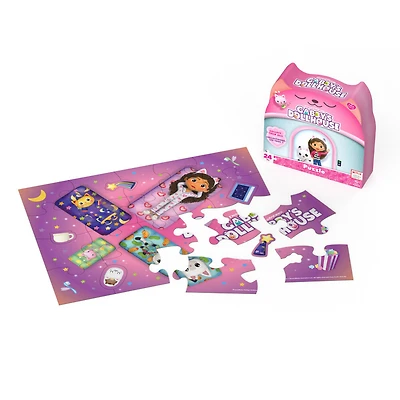 Gabby's Dollhouse, Puzzle de 24 pièces, thème heure du coucher